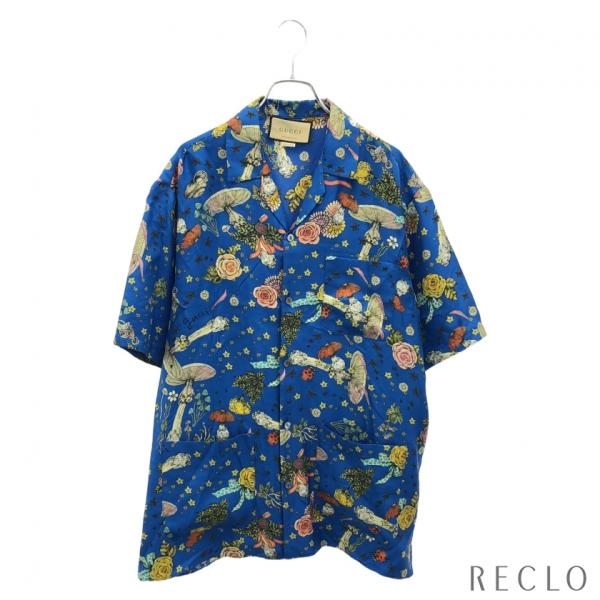 グッチ GUCCI GUCCI × ヒグチユウコ JAPAN EXCLUSIVE 衣料品 トップス シルク メンズ ブルー系 / マルチカラー 【中古】 reclo-as-shopping_980975