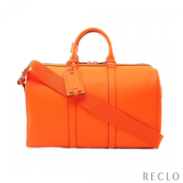 GUCCI グッチ ラバーエフェクト ミディアム ダッフルバッグ