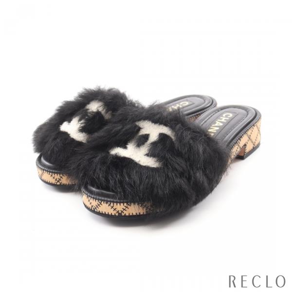 CHANEL（シャネル） ココマーク サンダル スライドサンダル レザー