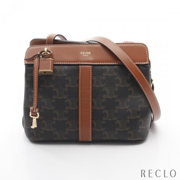 美品 CELINE セリーヌ パリス ビジネスバッグ レザー ブラウンイタリア製 CELINE セリーヌ ティーン カバドゥ フランス トリオンフ