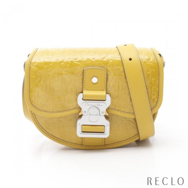 ディオール Dior GALLOP ギャロップ オブリーク ショルダーバッグ バッグ パテントレザー レディース イエロー系 【中古】 Christian Dior（クリスチャン・ディオール） Christian Dior GALLOP