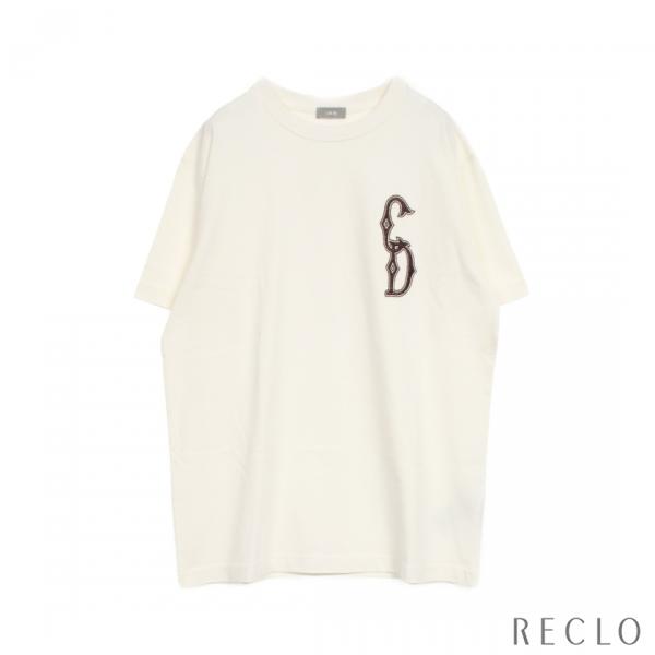 Dior CDロゴ インターレース Tシャツ ディオール DIOR CDインターレース Tシャツ ロゴ刺繍 コットン