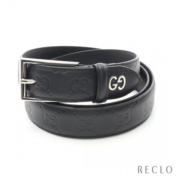 GUCCI GGロゴバックル ベルト ブラック 楽天市場】グッチ GUCCI ベルト メンズ シグネチャー レザー GG