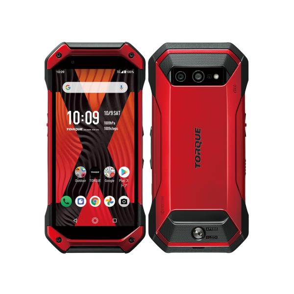 TORQUE 5G KYG01 au simロック解除 SIMフリー 赤 レッド-