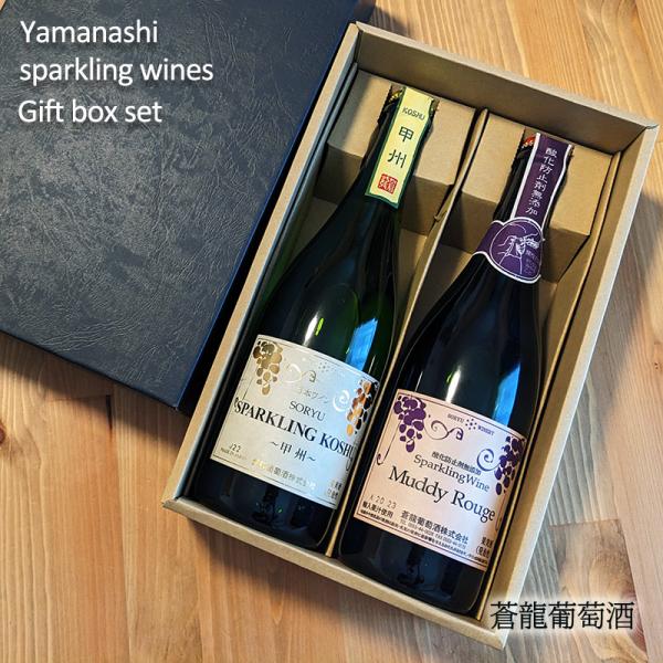 山梨 スパークリングワイン2本セット 蒼龍葡萄酒 マディルージュ スパークリング甲州 NV 日本 山梨 甲州 勝沼 750ml 泡 ワイン