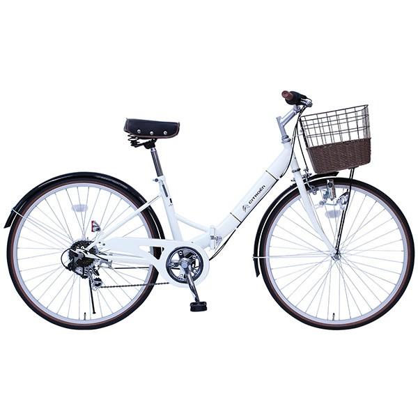 シトロエン Citroen シティfdb266sg シティサイクル6段ギア 折りたたみ自転車 自転車 折り畳み自転車 折り畳み自転車 Mg Ctn266g ホワイト Mg Ctn266g インチ Mg Ctn266g インテリア 雑貨のリコルティ