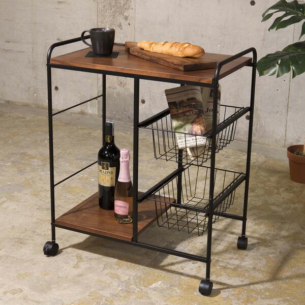 キッチンワゴン 収納 ワゴン 収納ワゴン コンセント付き 収納家具 キッチン 台所 引き出し機能 シンプル おしゃれ 代引不可 リコメン堂 通販 Paypayモール