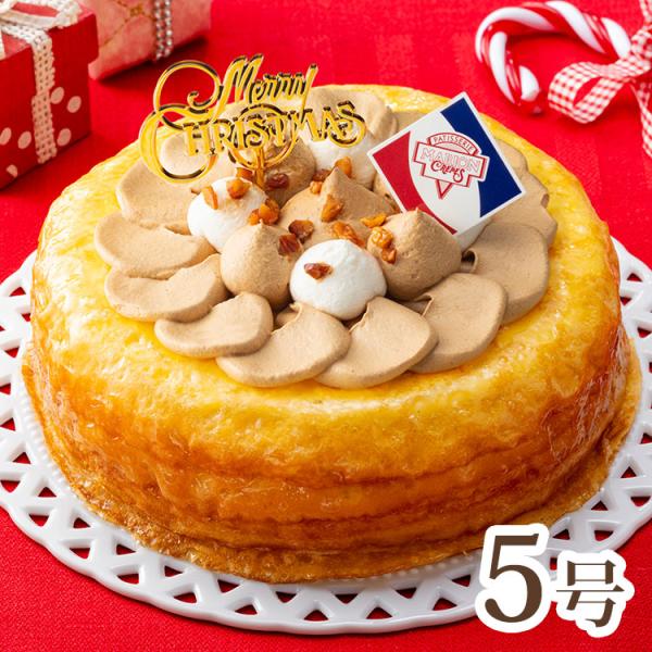 マリオンクレープ クリスマスミルクレープ5号 2026 クリスマス Xmas ケーキ 洋菓子 スイーツ ホールケーキ クレープ ミルクレープ デザート おしゃれ 代引不可