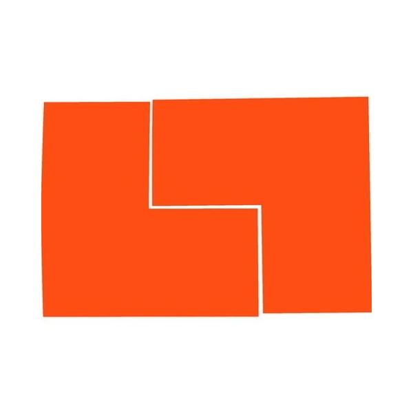 TRUSCO �g���X�R �u��L���V�[�� �I�����W 1�V�[�g2���� 50x100x100 FLL502O ����s��