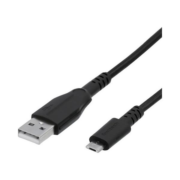 �I�E���e�b�N microUSB�P�[�u��25����m���Ȏ������N���A�f���j���C�u���b�N100CM OWLCBAMA10BK ����s��