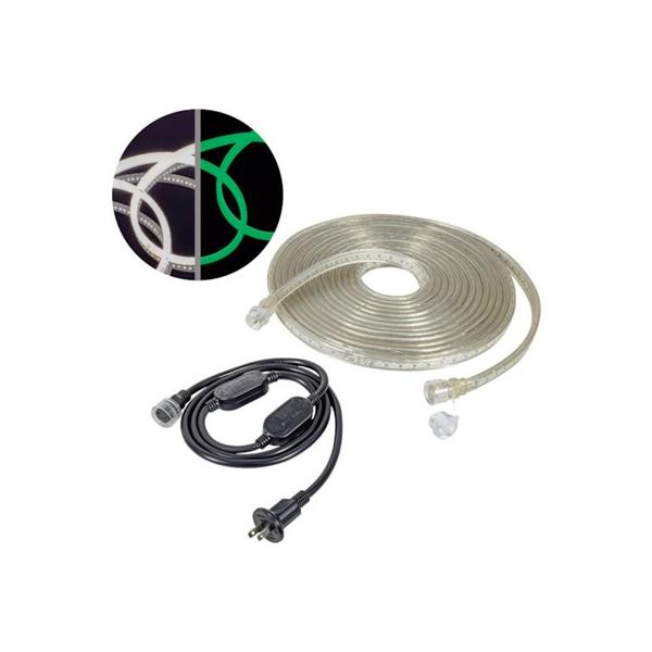 日動 LEDコネクトライン 両面発光 5m 白 蓄光タイプ LECNR5LALW 工事