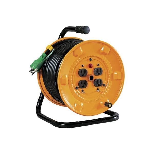 日動 電工ドラム アース付 20m NNPE24 工事・照明用品 コードリール