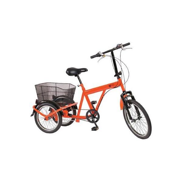 TRUSCO 構内・災害時用ノーパンク三輪自転車 ハザードランナートライ