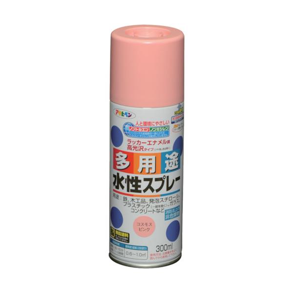 他サイト： アサヒペン 水性多用途スプレー 300ML コスモスピンク 565150 工事 照明用品 塗装 内装用品 塗料 代引不可の商品画像