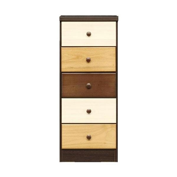国産 大川家具 完成品 チェスト 5段 幅39cm 高さ97cm 無垢材 収納