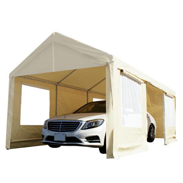 ドア付きテント3×6m C1020106 CANOPY スチール製 車庫テント ドア付きテント3×6m C1020106 CANOPY スチール製 車庫テント