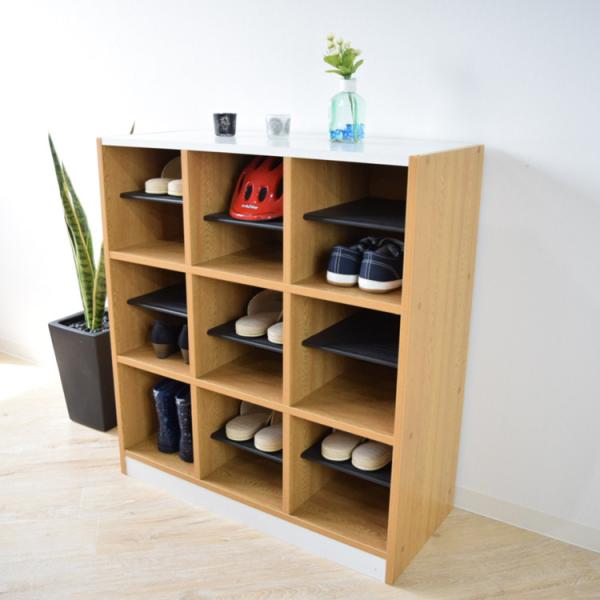 室内家具 スリッパ シューズ収納箱 下駄箱 下駄箱 和風 靴箱 シューズボックス 完成品 180 ロータイプ