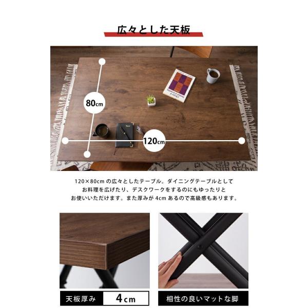 �e�[�u�� ���~�� �K�X�����~���e�[�u�� 120�~80cm �������� �u���E�� �i�`������ �嗝�Β� ������� �V���v�� ���~�e�[�u�� �_�C�j���O�e�[�u�� ���i�摜5