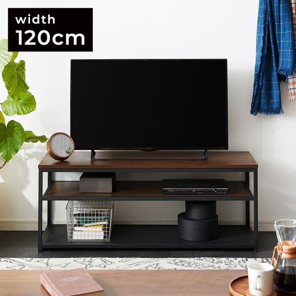 63×22　高さ36　ヴィンテージ棚　ラック　テレビ台 ヴィンテージ伸縮テレビ台 完成品 ロータイプ W100.5〜190伸縮 回転