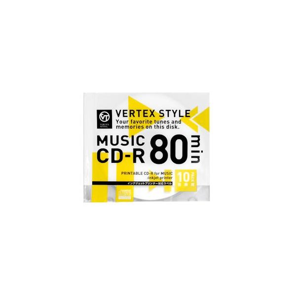 VERTEX CD-R Audio 80 10P CNWFbgv^Ή zCg 10CDRA.80VX.WP p\R hCu CD-RfBA