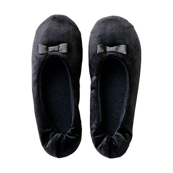 [Release date: November 14, 2024]折りたたんでコンパクトに持ち運べる携帯スリッポン特長・学校行事やお出かけ先、オフィスシーンはもちろん、旅先でも重宝する携帯スリッパ。・ベロア生地のシューズにグログランテープの...