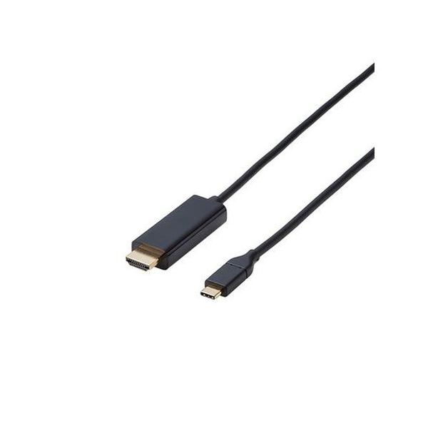 GR ϊP[u Type-C-HDMI 1.0m ubN CAC-CHDMI10BK p\R er vWFN^[ ڑ s
