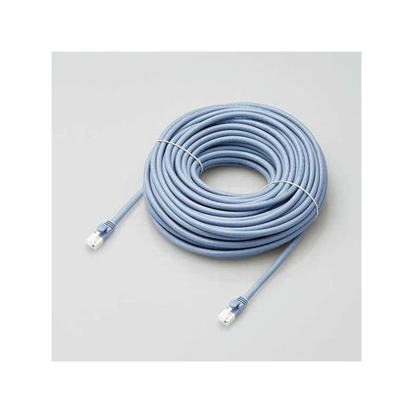 elecom GR LANP[u/CAT6AΉ/EU RoHSwߏ/ܐ܂h~/ȈՃpbP[Wdl/20m//u[ LD-GPAT/BU20/RS s