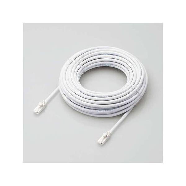 elecom GR LANP[u/CAT6AΉ/EU RoHSwߏ/ܐ܂h~/ȈՃpbP[Wdl/15m//zCg LD-GPAT/WH15/RS s