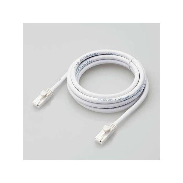 elecom GR LANP[u/CAT6AΉ/EU RoHSwߏ/ܐ܂h~/ȈՃpbP[Wdl/2m//zCg LD-GPAT/WH2/RS s [