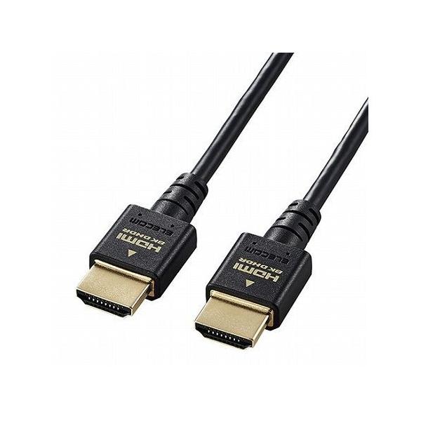 �G���R�� HDMI �P�[�u�� HDMI2.1 �E���g���n�C�X�s�[�h �X���� 8K4K�Ή� 1.5m �u���b�N DH-HD21ES15BK ����s��
