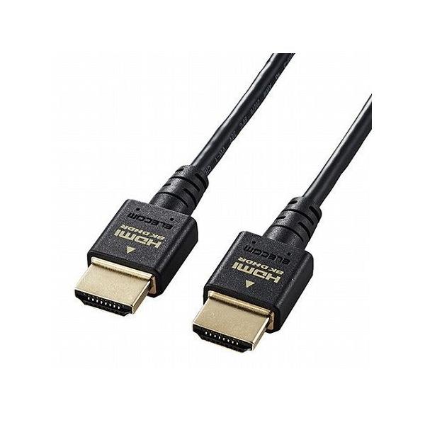 �G���R�� HDMI �P�[�u�� HDMI2.1 �E���g���n�C�X�s�[�h �X���� 8K4K�Ή� 2m �u���b�N DH-HD21ES20BK ����s��