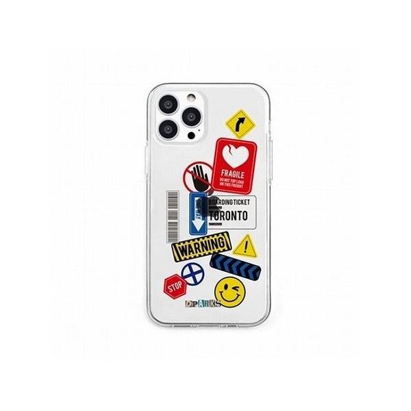 dparks �\�t�g�N���A�P�[�X for iPhone 13 Pro TAG STICKER Warning DS21176i13P ����s�� ���[����