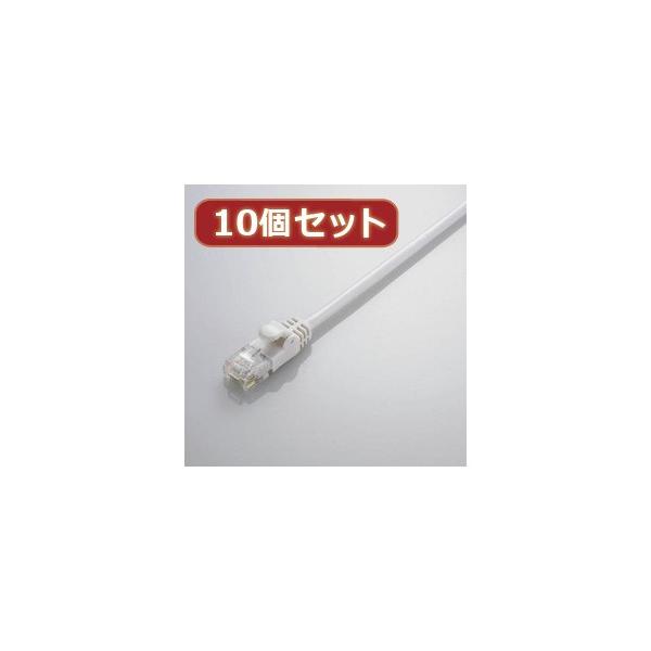 10�Z�b�g �G���R�� Gigabit ���炩LAN�P�[�u�� Cat6���� LD-GPY/WH3X10 LD-GPY/WH3X10 �p�\�R�� �G���R��