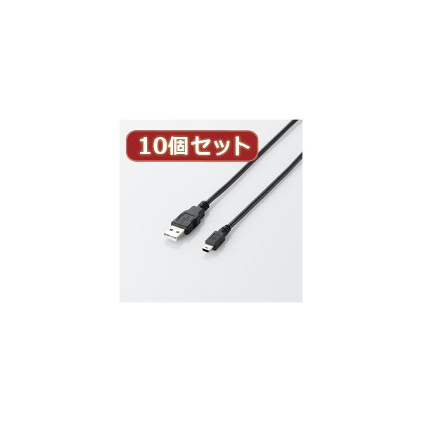 10�Z�b�g �G���R�� �G�RUSB2.0�P�[�u�� mini-B�^�C�v U2C-JM05BKX10 U2C-JM05BKX10 �p�\�R�� �G���R��