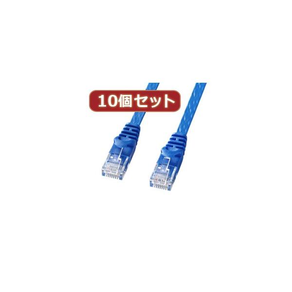 10�Z�b�g �T�����T�v���C �J�e�S��6�t���b�gLAN�P�[�u�� LA-FL6-05BLX10 ����s��