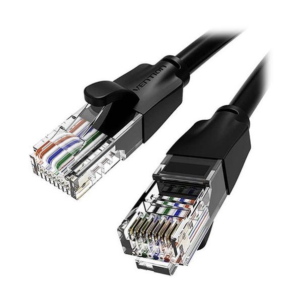 20個セット VENTION Cat.6 UTP LANケーブル 1m Black IB-4809X20 代引