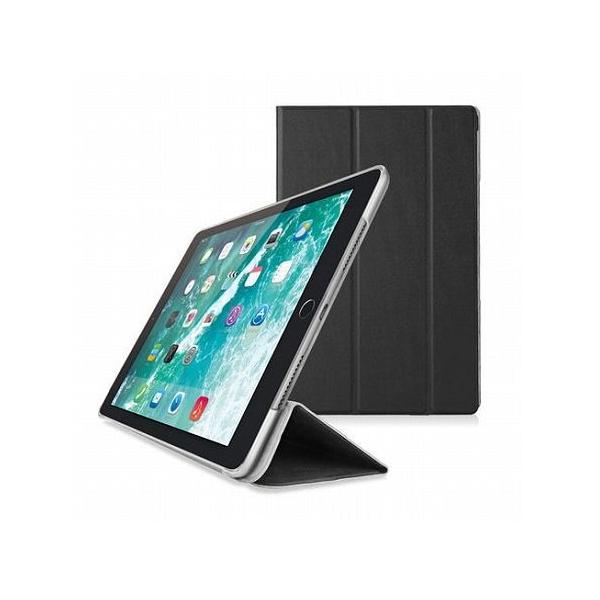 �G���R�� 9.7�C���` iPad 2018�N���f�� 2017�N���f�� �t���b�v�J�o�[ �w�ʃN���A �\�t�g���U�[ 2�A���O�� �X���[�v�Ή� �u���b�N TB-A18RWVBK ���[����