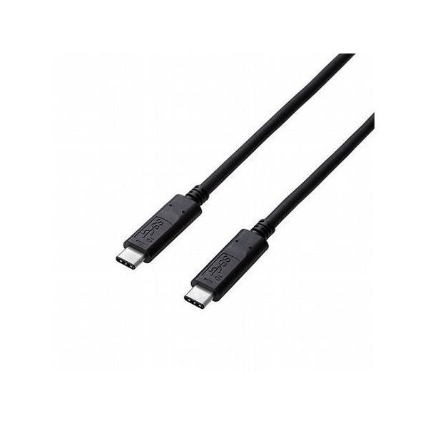 �G���R�� USB3.1�P�[�u��/Gen2/C-C�^�C�v/�F�ؕi/PD�Ή�/5A�o��/0.5m/�u���b�N USB3-CC5P05NBK ����s��