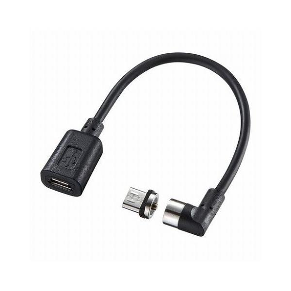 �T�����T�v���C Magnet�E����microUSB�ϊ��A�_�v�^�P�[�u�� AD-MMG01 ����s�� ���[����