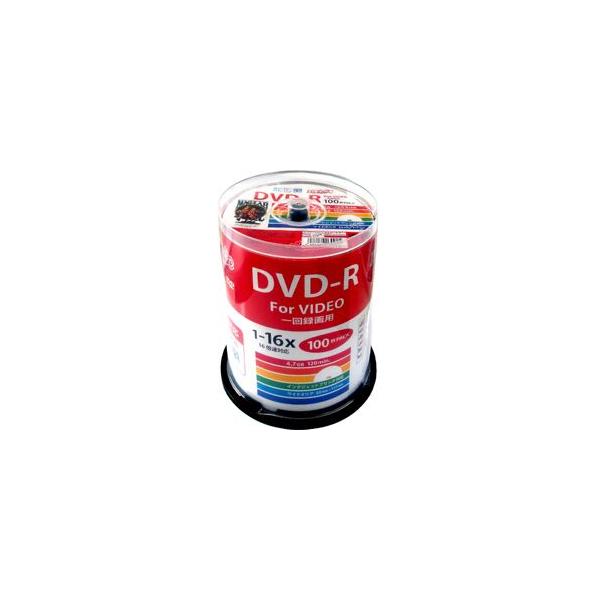 HI DISC DVD-R 4.7GB 100���X�s���h�� CPRM�Ή� ���C�h�v�����^�u�� HDDR12JCP100