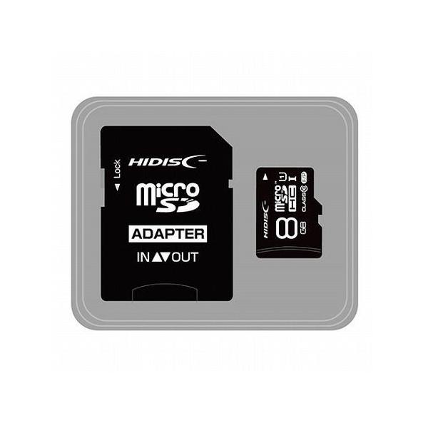 HIDISC microSDHCJ[h 8GB CLASS10 UHS-1Ή ] Read70 SDϊA_v^t HDMCSDH8GCL10JP3 s [