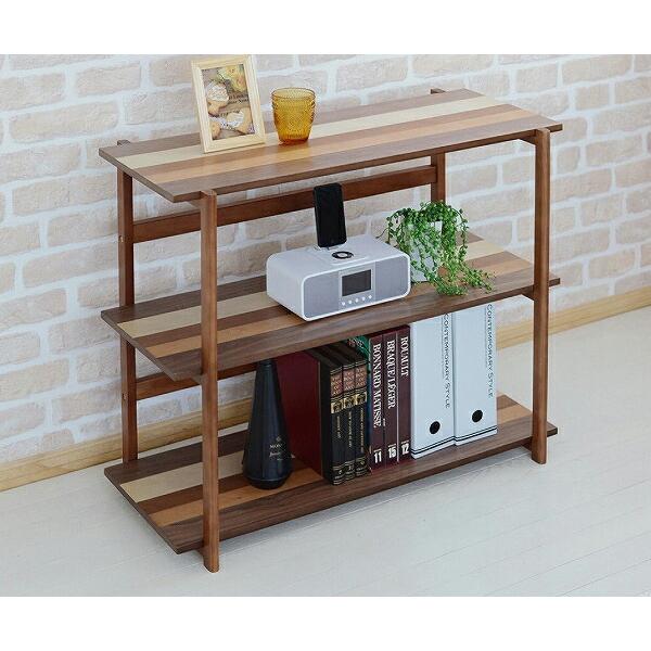 高さ170幅75奥行35 ガーデンシェルフ ウォールナット 棚 観葉植物