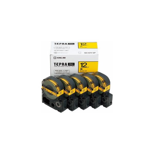 �L���O�W�� PRO�e�[�v�G�R�p�b�N 12mm �� 5�� 1 �� SC12Y-5P ���[�� �I�t�B�X �p�i