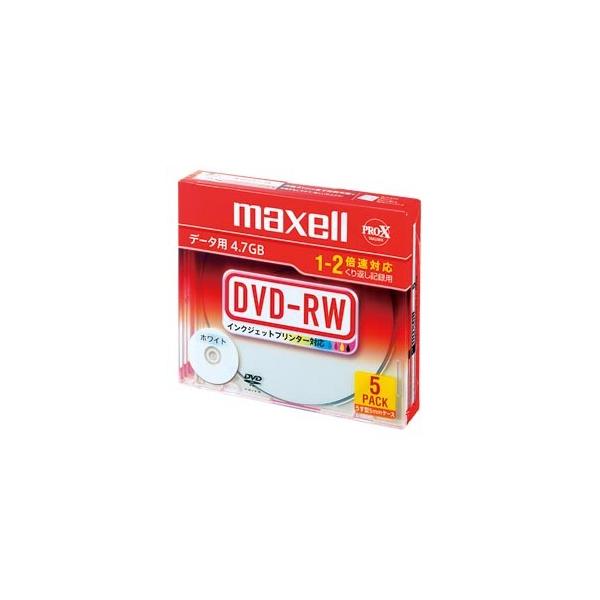 maxell DVD-RW 5 1  DRW47PWBS1P5SA [ ItBX pi