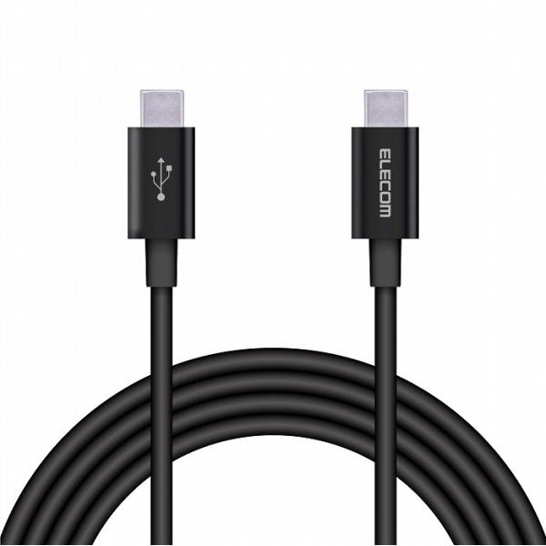 �G���R�� USB�P�[�u�� 2m Type-C�I�X - �I�X �f���V�j�N�C�ϋv�� PD�Ή� �u���b�N MPA-CCPS20PNBK ����s��