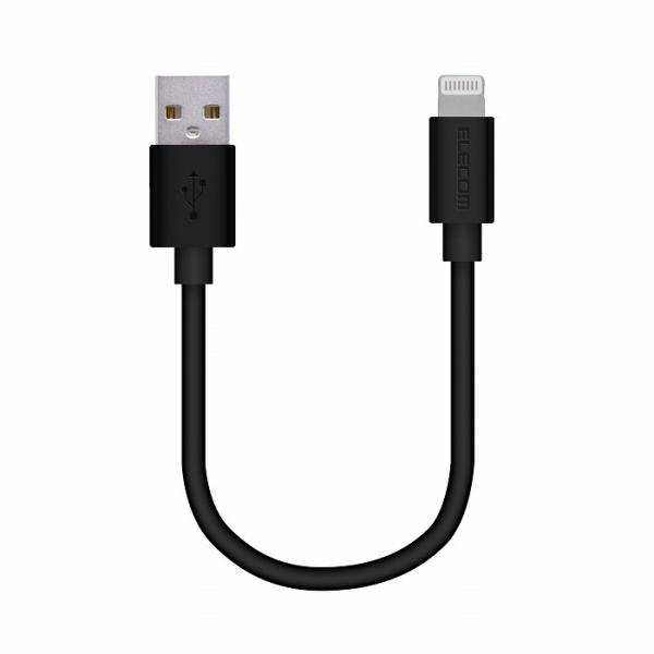 �G���R�� iPhone�P�[�u�� ���C�g�j���O�P�[�u�� 10cm iPad iPod �f�[�^�ʐM �[�d USB-A Lightning MPA-UAL01BK ����s�� ���[����
