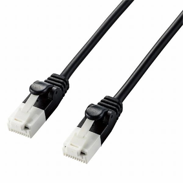 �G���R�� LAN�P�[�u�� Cat6A ���炩 �c�����܂�Ȃ� 1m �u���b�N RJ45�R�l�N�^ 10Gbps RoHS�w�ߏ��� 10���� LD-GPAYT/BK10 ����s�� ���[���ցi�l�R�|�X�j