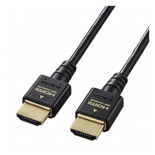 �G���R�� ELECOM HDMI �P�[�u�� HDMI2.1 �E���g���n�C�X�s�[�h �X���� 8K4K�Ή� 1.5m �u���b�N DH-HD21ES15BK ����s��