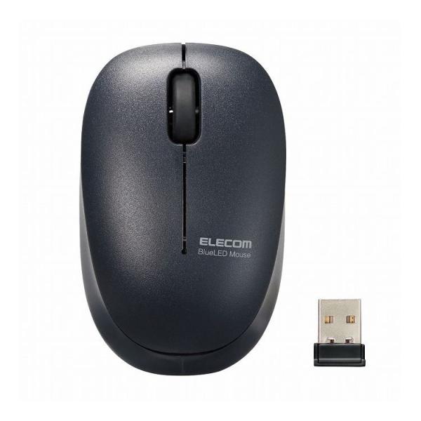 ���C�����X�}�E�X ���� 2.4GHz �R�� �É� BlueLED �q���p ���w�� S�T�C�Y �u���b�N �I�����C���w�K M-BL20DBSKBK �G���R�� ����s��