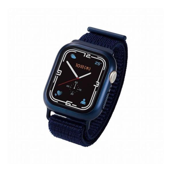 AbvEHb` یP[X oȟ^ Series 7 41mm Sʕی tE KX PCf t@ubNn Apple Watch lCr[ AW-21BBCFBNV s